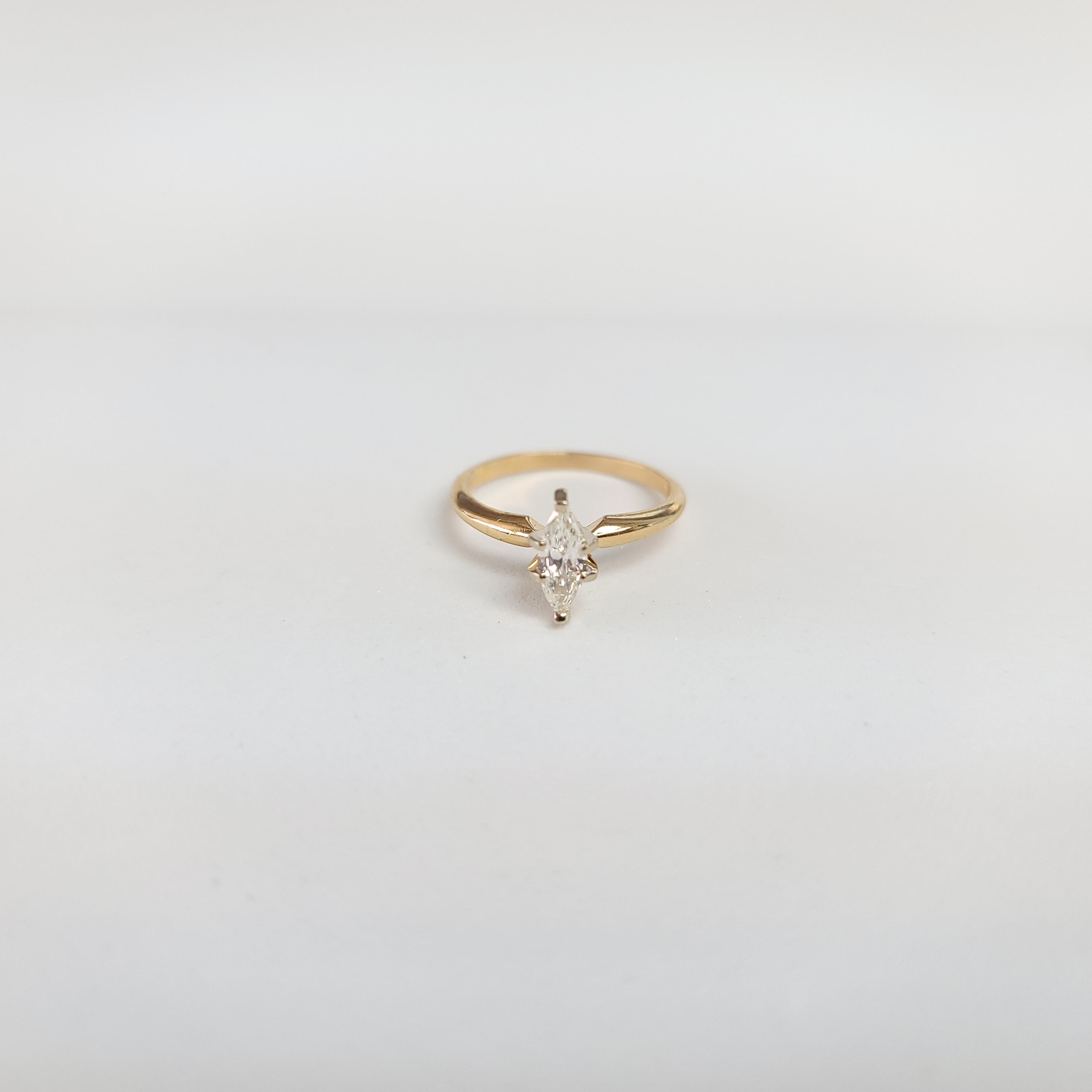 0.50 Carat Marquise Cut Solitaire Diamond Engagement Ring for Women - Perfect for Proposals, Anniversaries & Special Occasions