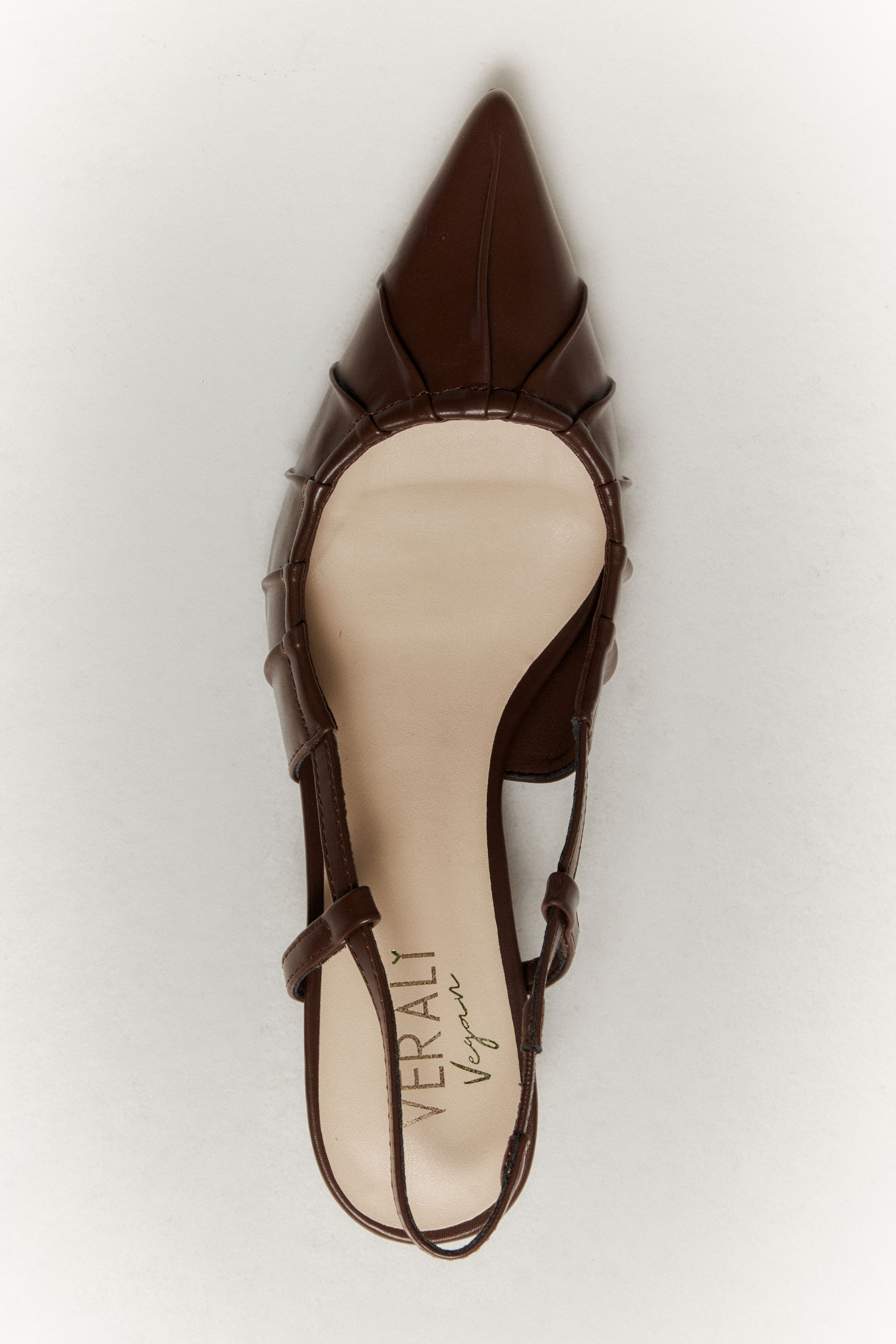 Lucius Slingback Kitten Heels for Women - Comfortable Low Block Heels (2.5 Inch) in Chocolate Brown | Perfect for Office, Wedding & Daily Wear
