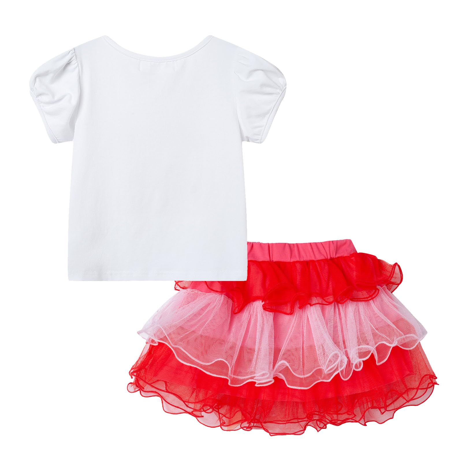 Adorable Mud Kingdom Little Girl Birthday Outfit Set - Princess Tutu Skirt & Top for Special Occasions | Perfect for Birthday Parties, Photo Shoots & Dress-Up Play