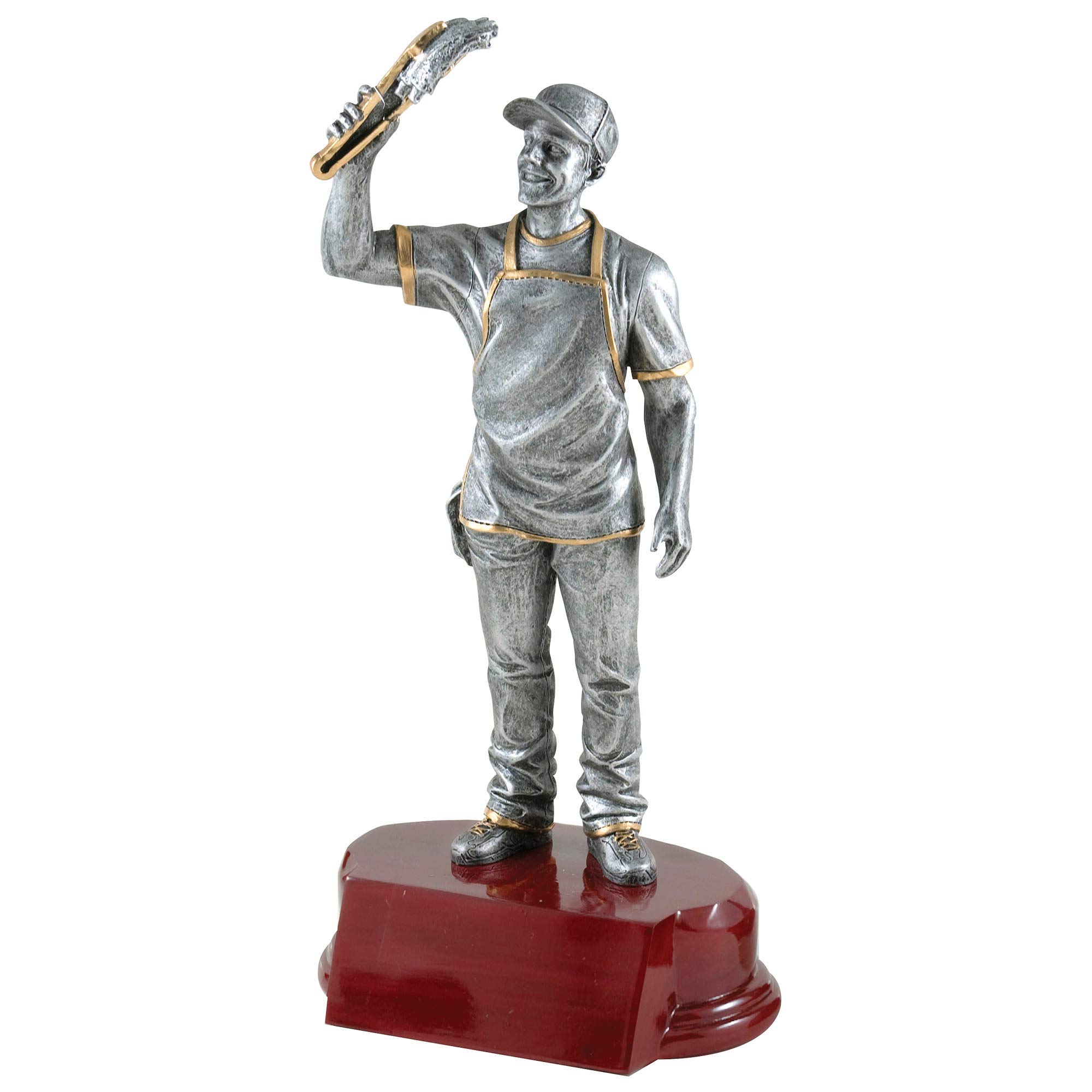 7.25 Inch Tall BBQ Chef Cook Off Trophy Award - Resin Crafted Prize for Grilling Competitions & BBQ Events