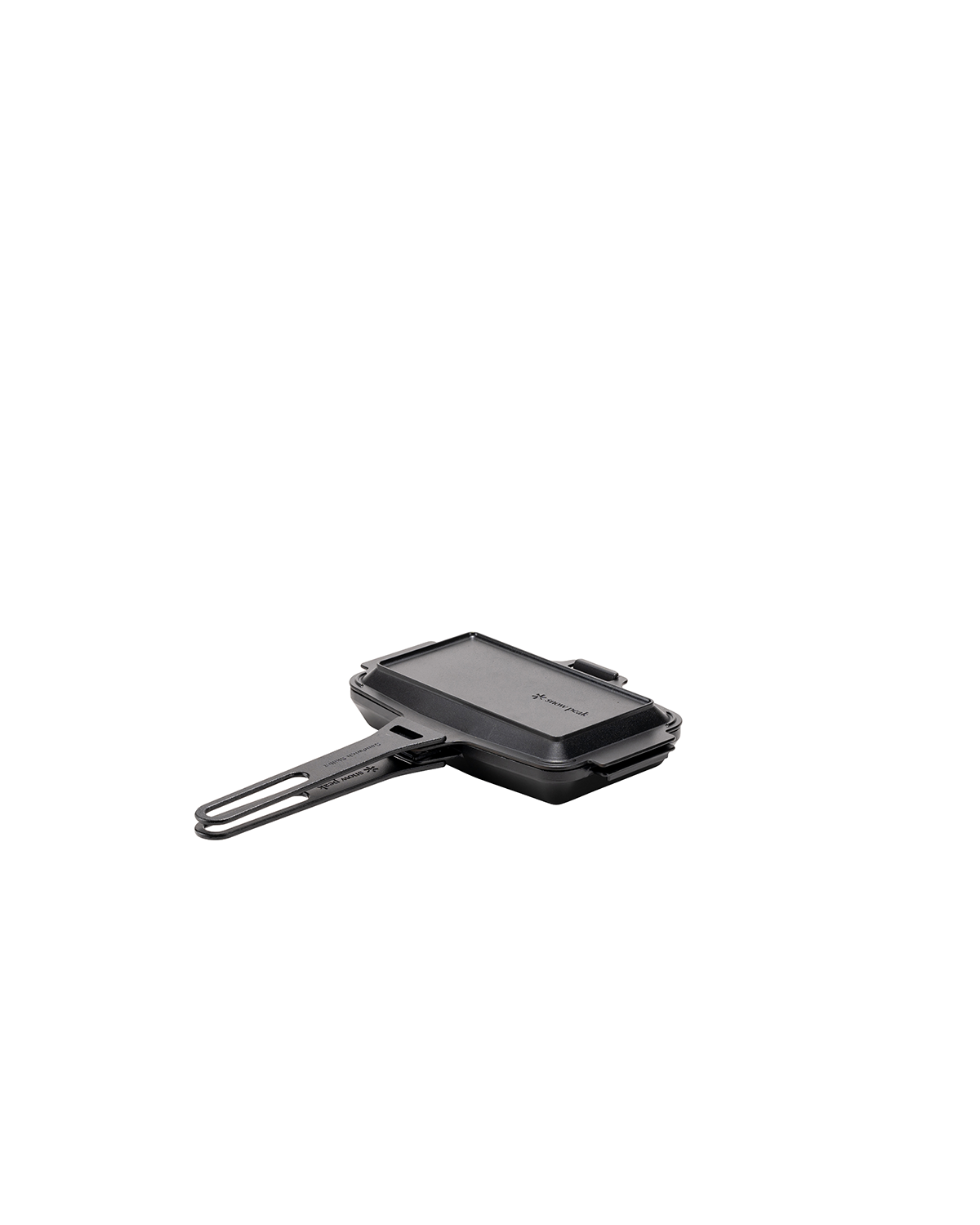 Premium Cast Iron Sandwich Press & Grill Pan - Perfect for Paninis, Grilled Cheese, and Breakfast Sandwiches at Home or Camping
