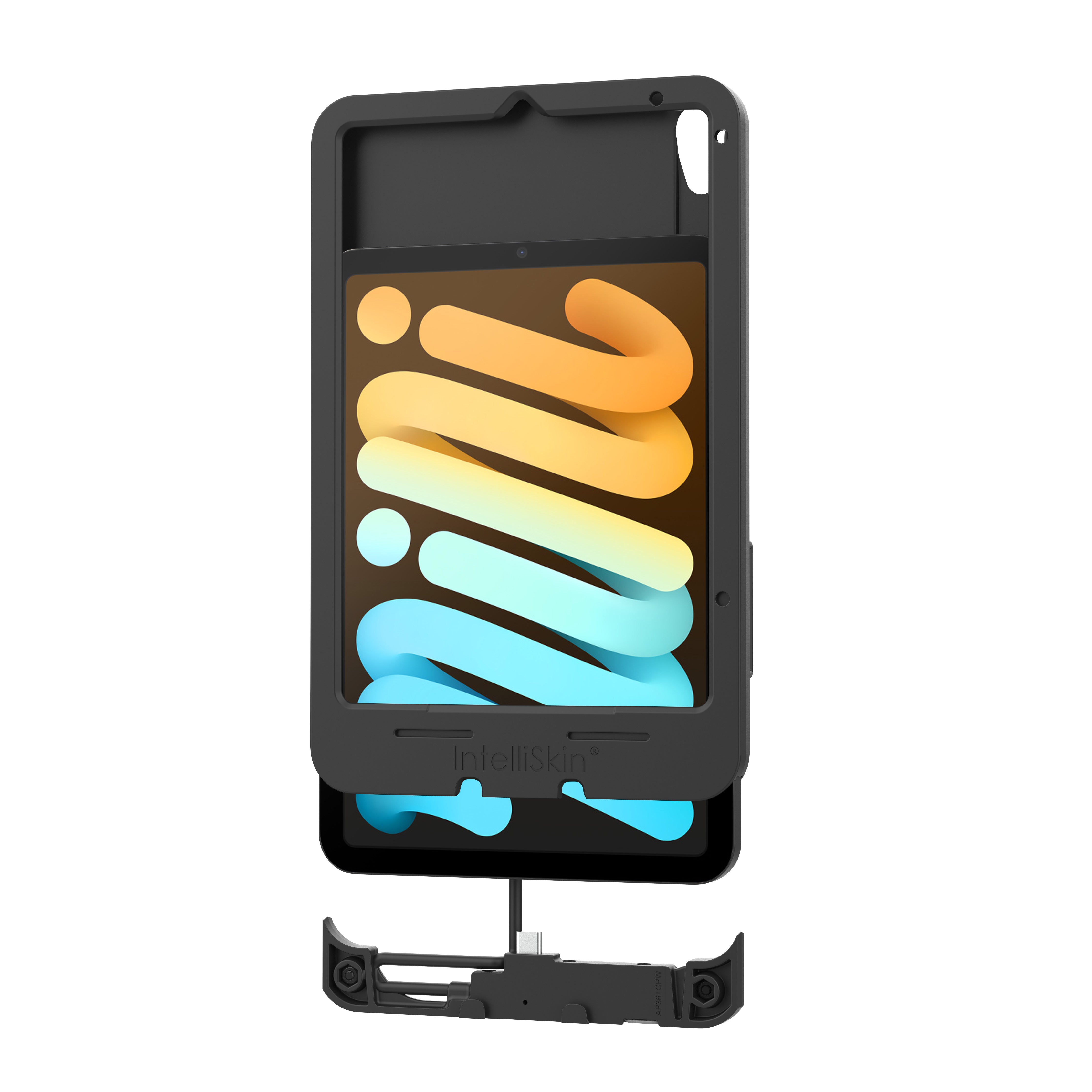 IntelliSkin® Thin Case™ for iPad mini (A17 Pro) & iPad mini 6 - Slim Protective Cover with Rear Pogo Pads (RAM GDS SKIN AP36 TCB) - Perfect for Work, Travel & Everyday Use