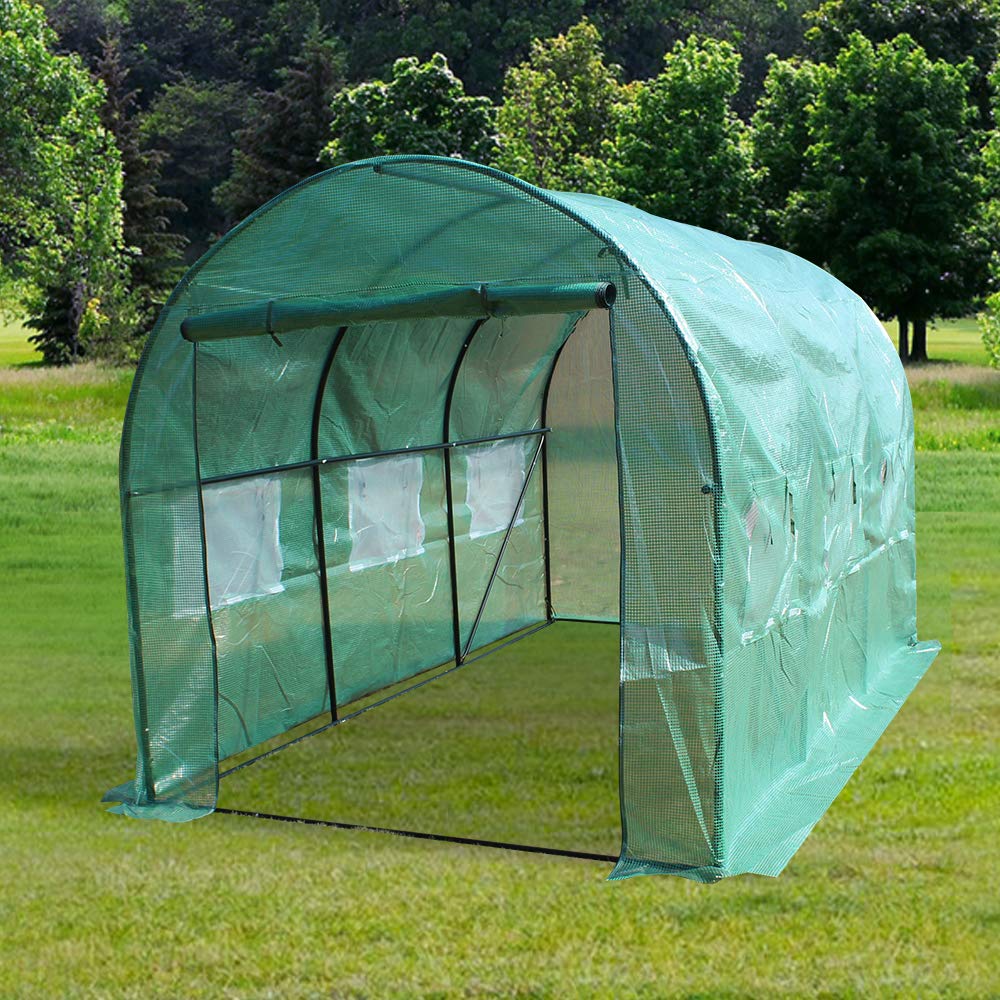 Large 12'x7'x7' Portable Greenhouse Tent for Gardening - Heavy Duty Walking Tunnel Plant Hot House Dome | Perfect for Outdoor Planting, Seed Starting & Year-Round Gardening