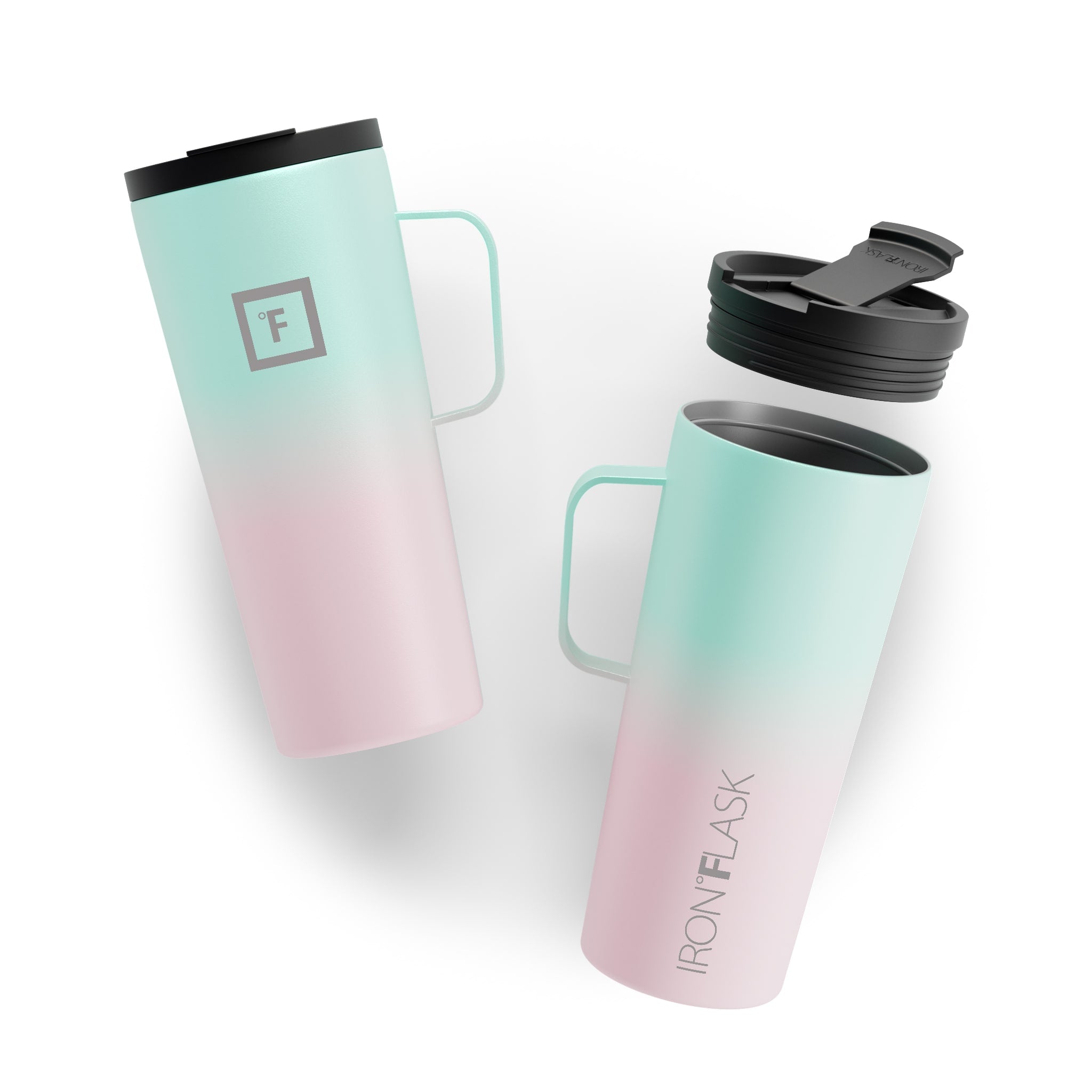 24 Oz Insulated Grip Coffee Mug 2.0 - Leak-Proof Travel Tumbler with Handle for Hot & Cold Drinks - Perfect for Office, Commute, Camping & Outdoor Activities