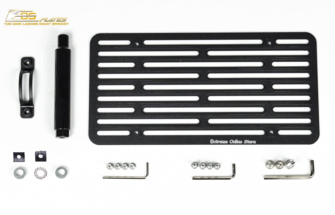 2017-Present Audi R8 Front Bumper Tow Hook License Plate Relocator Bracket - EOS Version 2 (Full Size) | Perfect for Track Days & Car Shows | Extreme Online Store Replacement Part