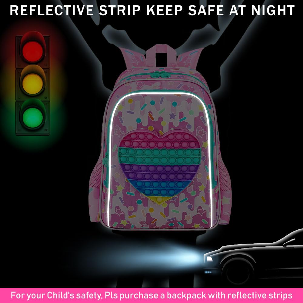 WZLVO Unicorn Mermaid Backpack for Girls - Cute Kids School Bookbag with Lunch Box for Preschool, Kindergarten & Elementary Students | Perfect for School, Travel & Daily Use