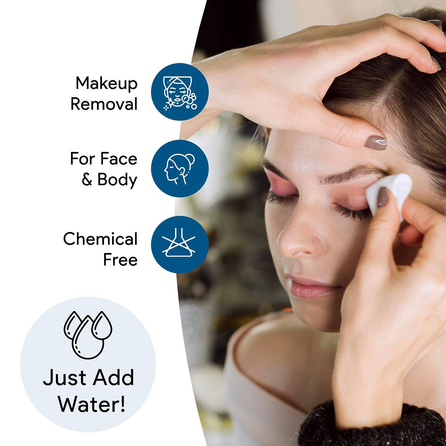 Ultra Soft Disposable Non-Woven Face Cleaning Cloths - 50 Pack | Gentle Makeup Remover Wipes, Facial Cleansing Towels & Multipurpose Dry Wipes for Daily Skincare, Travel & Beauty Routine