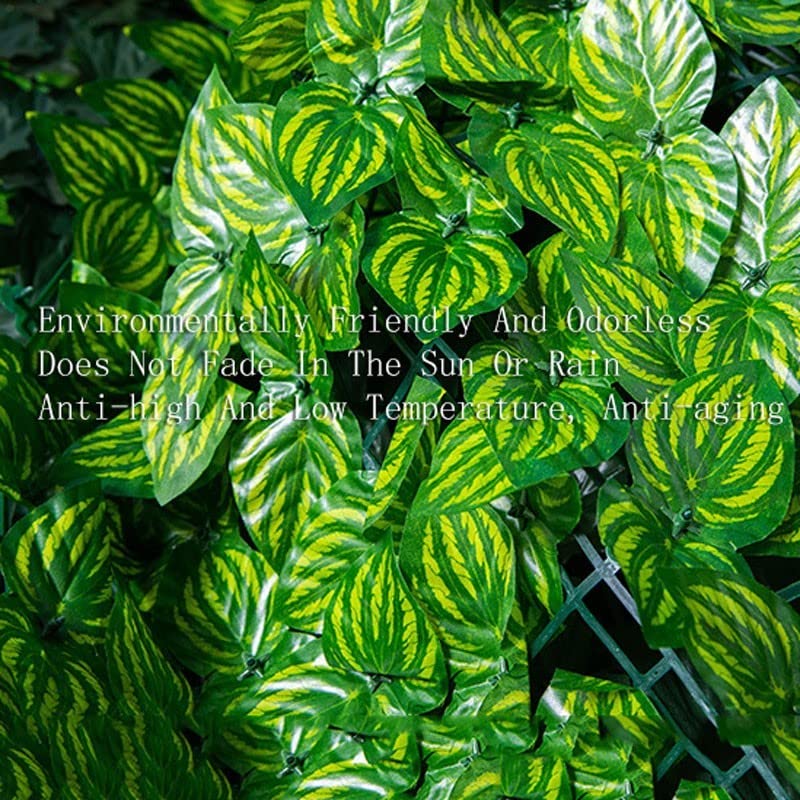 Artificial Leaf Privacy Screen - 200x600cm Green Faux Ivy Fence for Garden, Wedding & Outdoor Decor | Durable UV-Resistant Decorative Fencing for Patio, Balcony & Party Backdrops