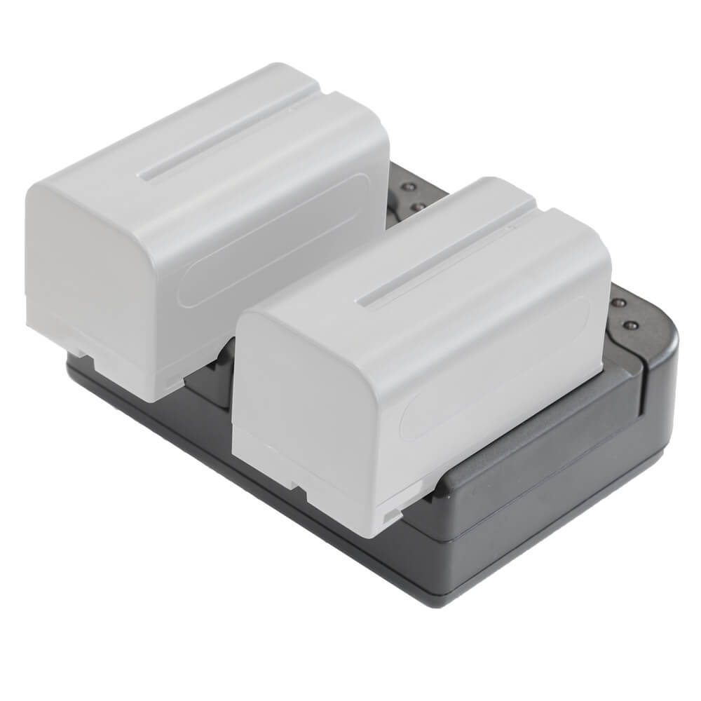 Dual Channel Battery Charger for Sony NP-F Series & L Series - Fast Charging, LCD Display | Perfect for Sony Cameras, Camcorders, and Professional Photography Gear