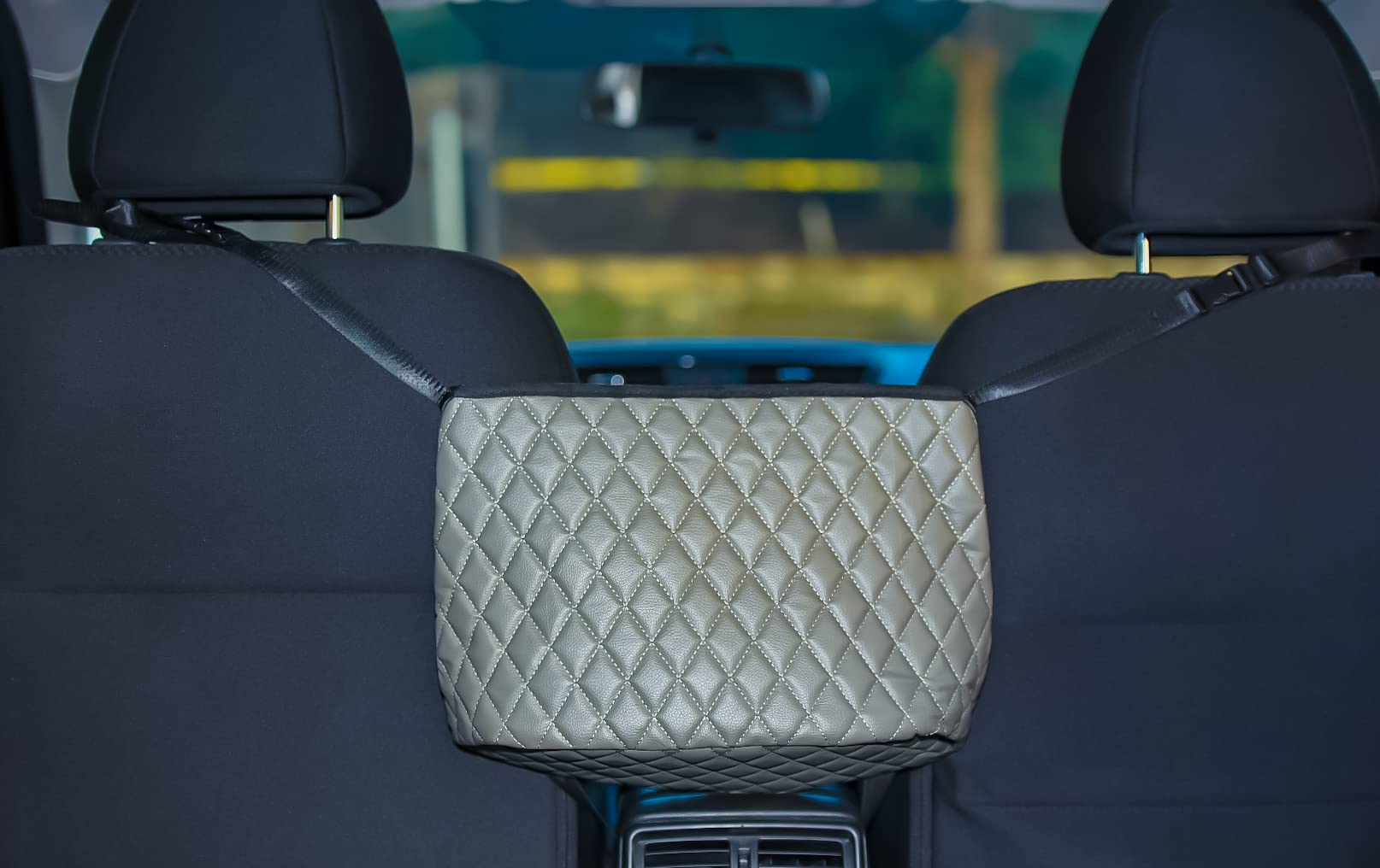 Car Seat Organizer for Baby & Kids - Gray Storage Pouch with Multiple Pockets - Perfect for Car, Stroller, and Travel Accessories Organization