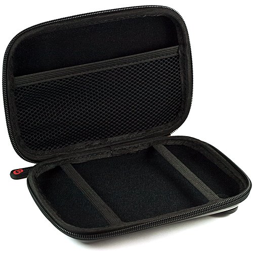 VanGoddy GPS Carrying Case with Carbineer Clip for Garmin nüvi 54/54LM 5-Inch GPS Navigator - Gun Metal | Protective Travel Pouch for Road Trips & Outdoor Adventures