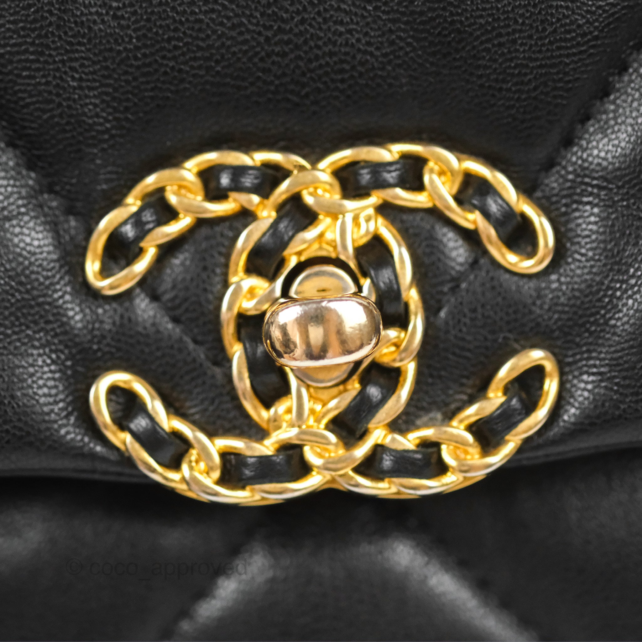 Chanel 19 Small Black Goatskin Mixed Hardware Handbag - Luxury Designer Crossbody Bag for Women | Perfect for Evening Events, Date Nights & Special Occasions