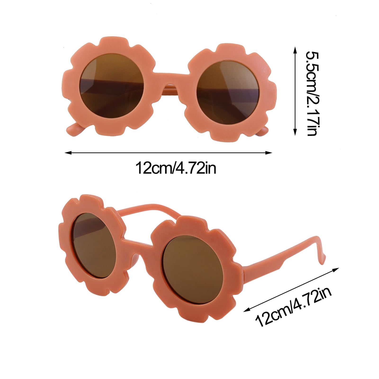 BEHAHAI Kids Round Sunglasses for Boys & Girls Age 1-8 - UV 400 Protection Retro Sunglasses for Toddlers & Children - Perfect for Outdoor Play, Beach & Summer Activities