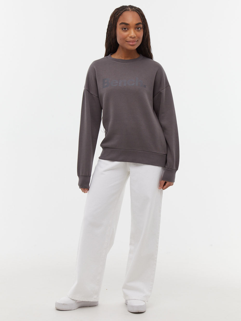 Rilo Tonal Logo Crew Neck Sweatshirt for Men & Women - Soft Cotton Pullover Hoodie - Casual Streetwear for Everyday Comfort & Style