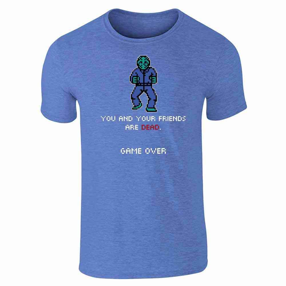 Pop Threads You and Your Friends are Dead Game Over Graphic Tee - Retro Gaming T-Shirt for Men - Casual Wear for Gamers & Friends Hangout