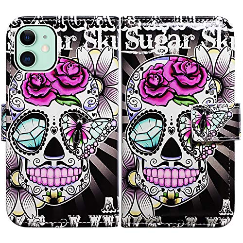 Purple Flower Sugar Skull