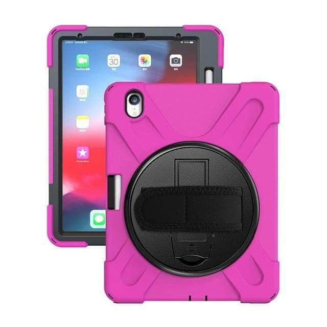 Shockproof Protective Case for iPad Pro 11 (2018 Model) - Heavy Duty Cover with Pencil Holder & Adjustable Shoulder Strap | Perfect for Travel, Work, and Outdoor Adventures