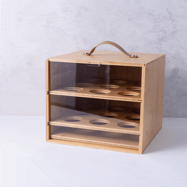 Premium Bamboo Cake Carrier - Eco-Friendly Cake Transport Box for Parties, Picnics & Events - Durable & Stylish Dessert Holder for Bakers & Home Chefs
