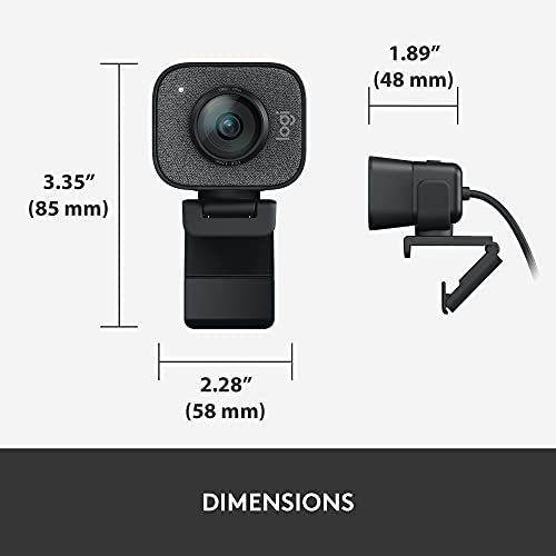 Logitech Litra Glow Premium LED Streaming Light with TrueSoft Technology & Logitech StreamCam - Graphite - Professional Lighting for Content Creators, Gamers, and Streamers - Perfect for YouTube, Twitch, and Home Office Setup