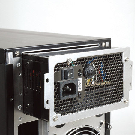Lian Li PE 03 Power Supply Mounting Bracket - Black/Silver - PC Case PSU Mounting Solution for Custom Builds & Cable Management