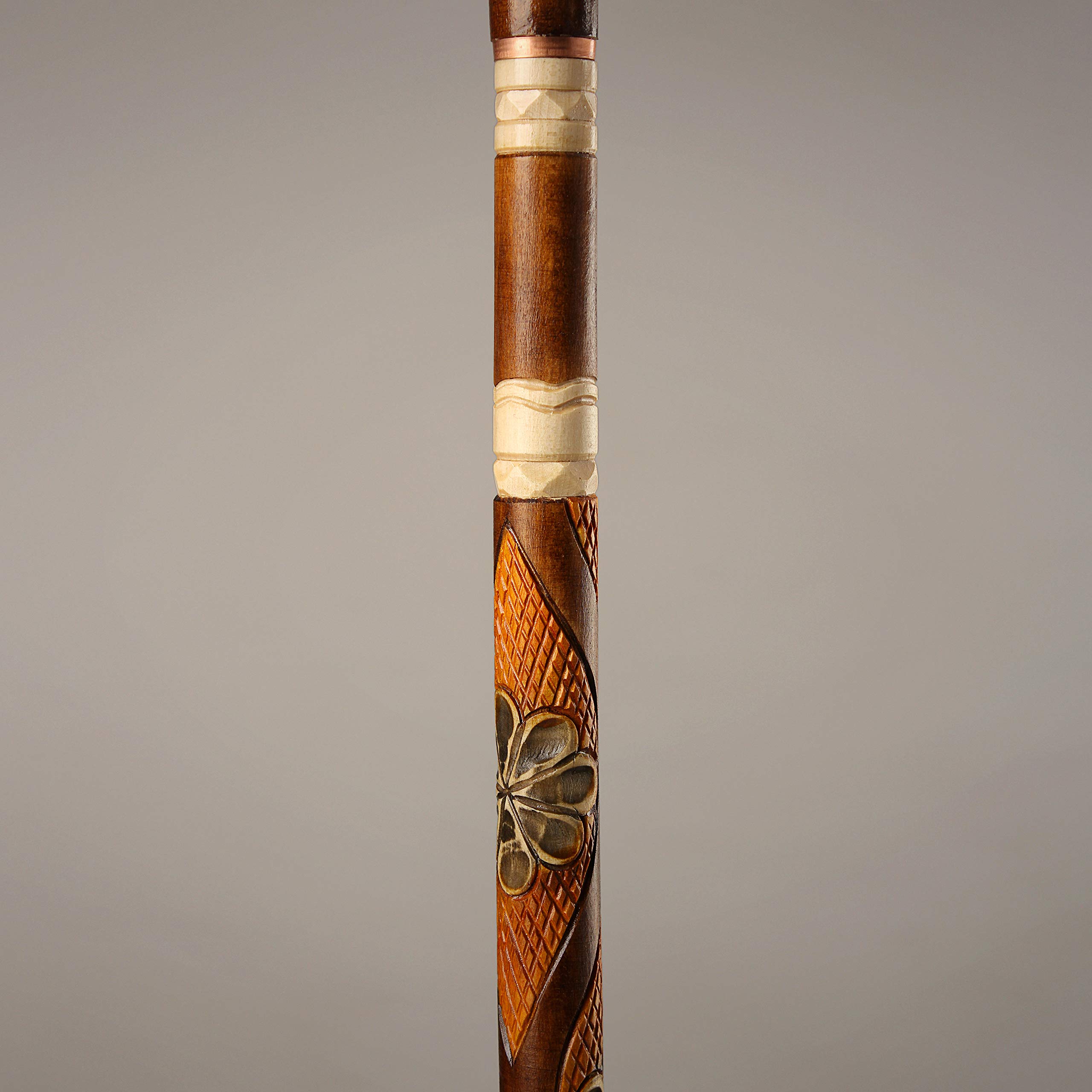 Orsus Hand Carved Wooden Walking Cane for Women - 36
