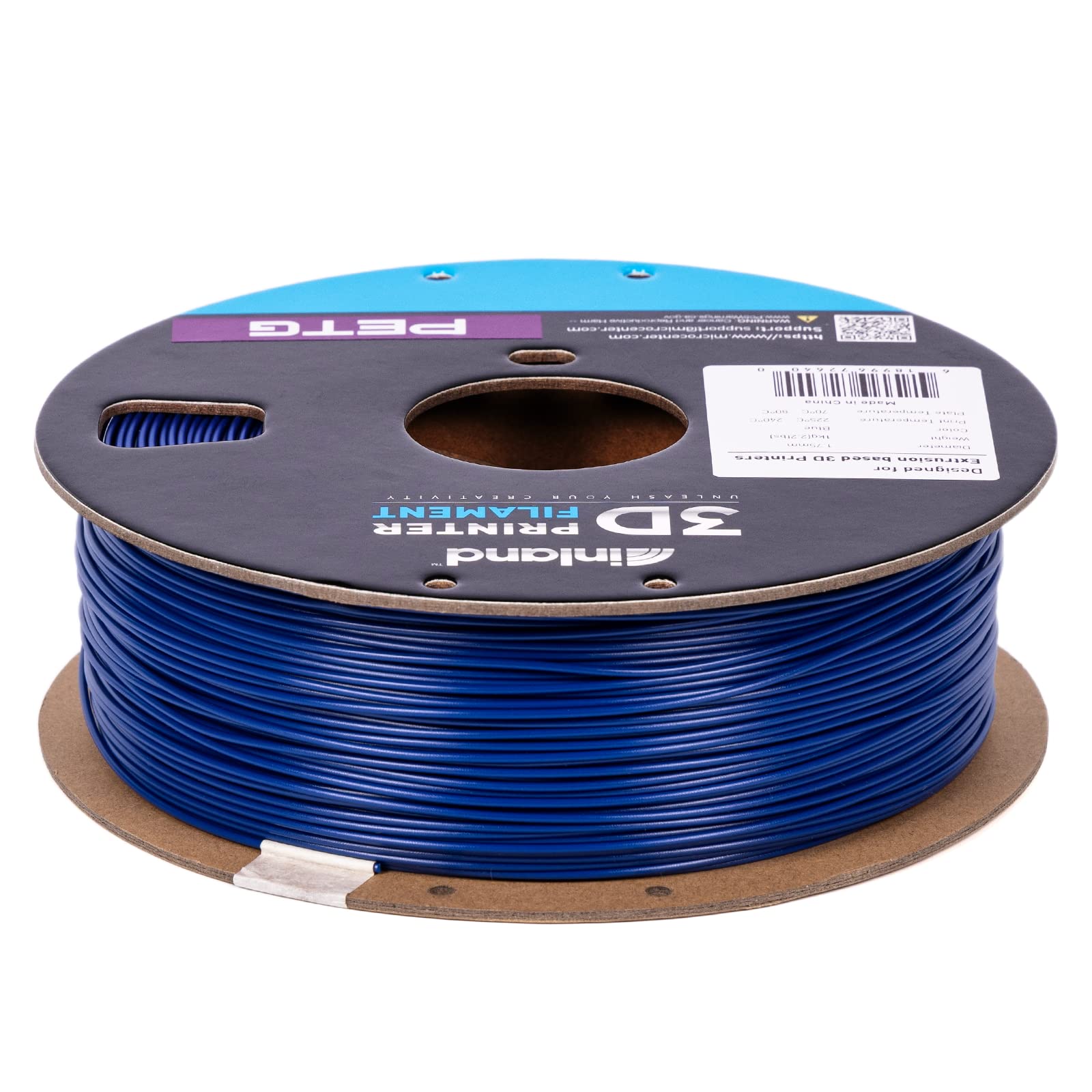 Premium Blue PETG Filament 1.75mm for 3D Printing - 1KG Spool with High Precision (±0.03mm) - Ideal for Functional Prototypes, DIY Projects & Cosplay Props