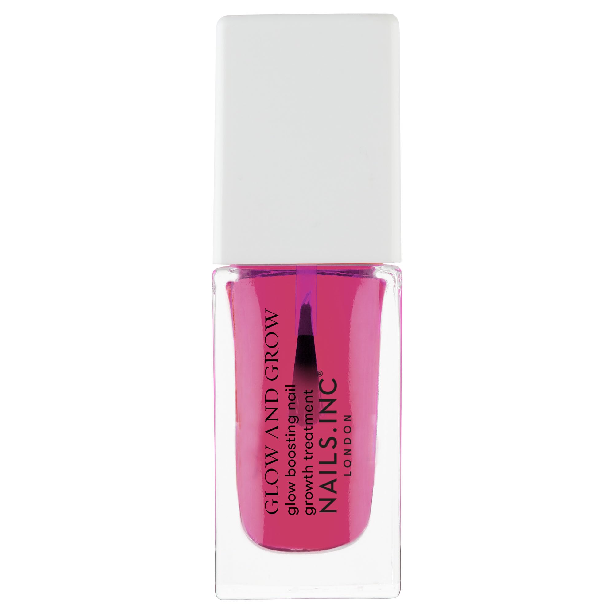 Nails.INC Mini Nail Treatment Duo - Glow & Grow Nail Growth Serum + Vitamin C Cuticle Oil | Cruelty-Free, Vegan Formula with Active Skincare Ingredients for Stronger, Healthier Nails | Perfect for At-Home Manicures & Nail Care Routine