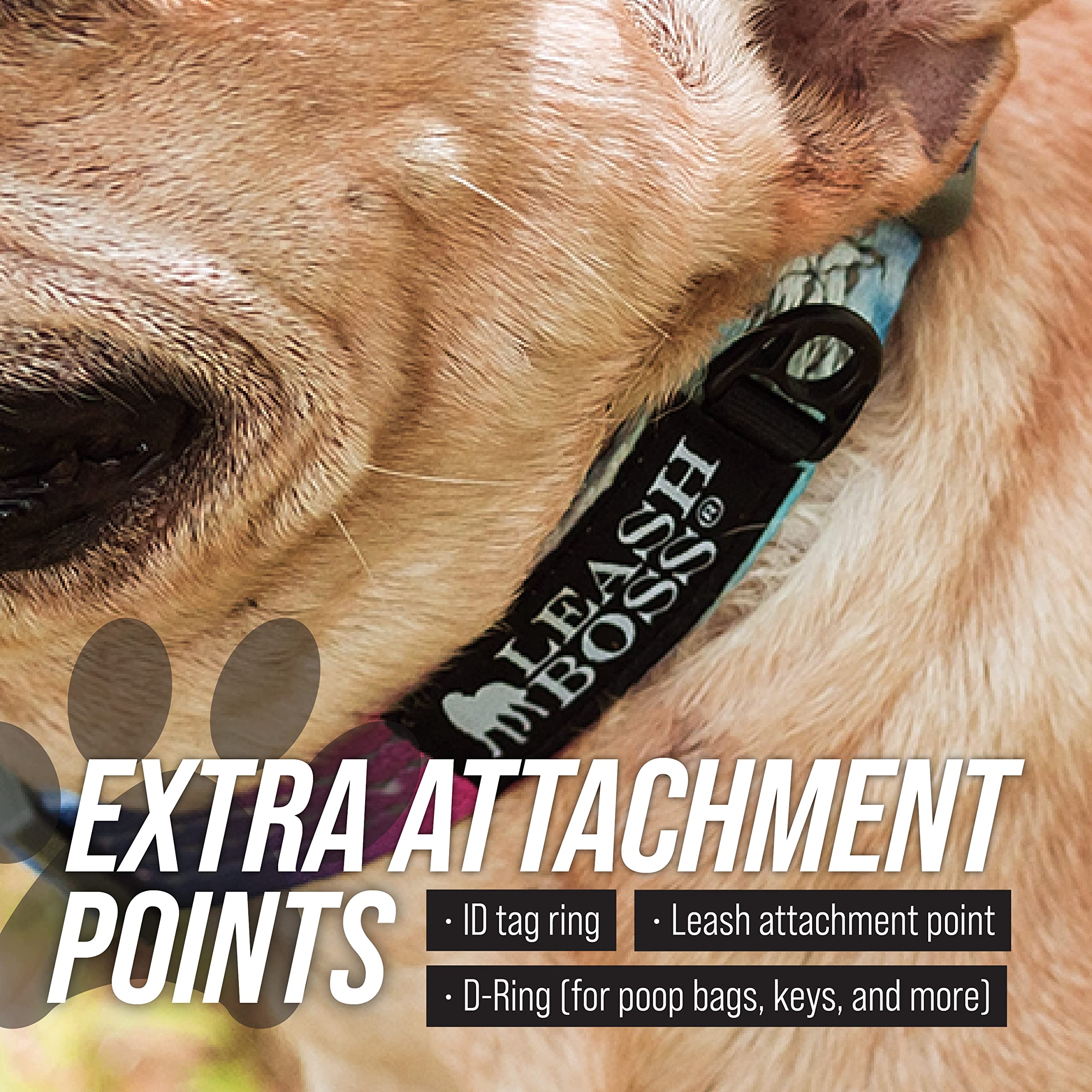 **Leash Boss Martingale Dog Collar – Reflective Nylon No-Pull Training Collar for Small, Medium & Large Dogs | Adjustable Quick-Release Buckle | Perfect for Walks, Hiking & Obedience Training**