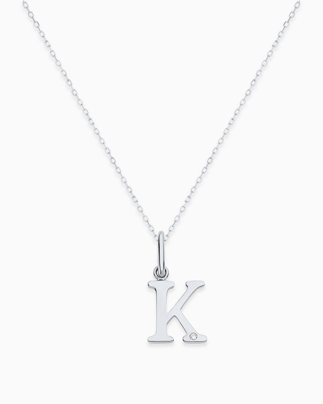 Vintage Diamond Alphabet Charm Necklace - Personalized Initial Pendant Jewelry for Women, Gift for Her, Birthday, Anniversary, Valentine's Day