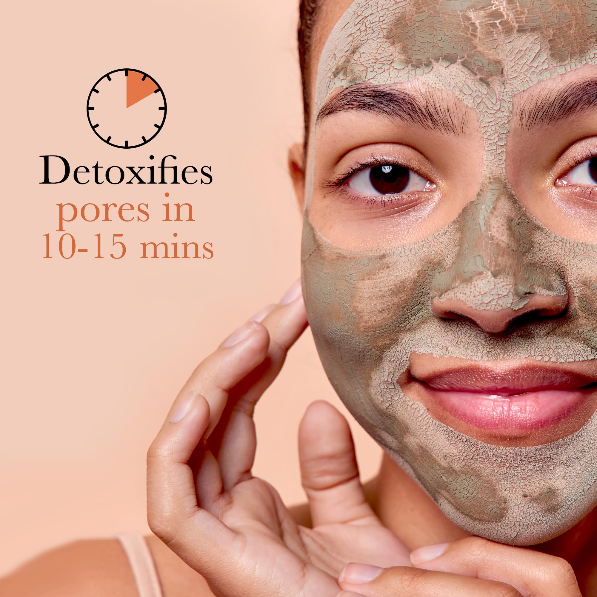 Beauty by Earth Organic Clay Face Mask - USA Made, Natural Ingredients, Non-Drying Pore Cleanser for Women & Men | Deep Cleansing, Minimizes Pores & Controls Oil | Perfect for Acne-Prone & Oily Skin Care Routine