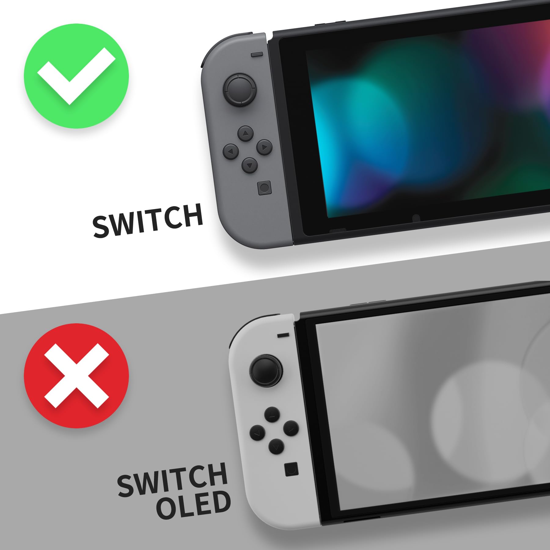 eXtremeRate Custom Chameleon Glossy Faceplate for Nintendo Switch Dock - Green Purple DIY Replacement Housing Shell (Dock Not Included) | Perfect for Gaming Setup & Home Decor