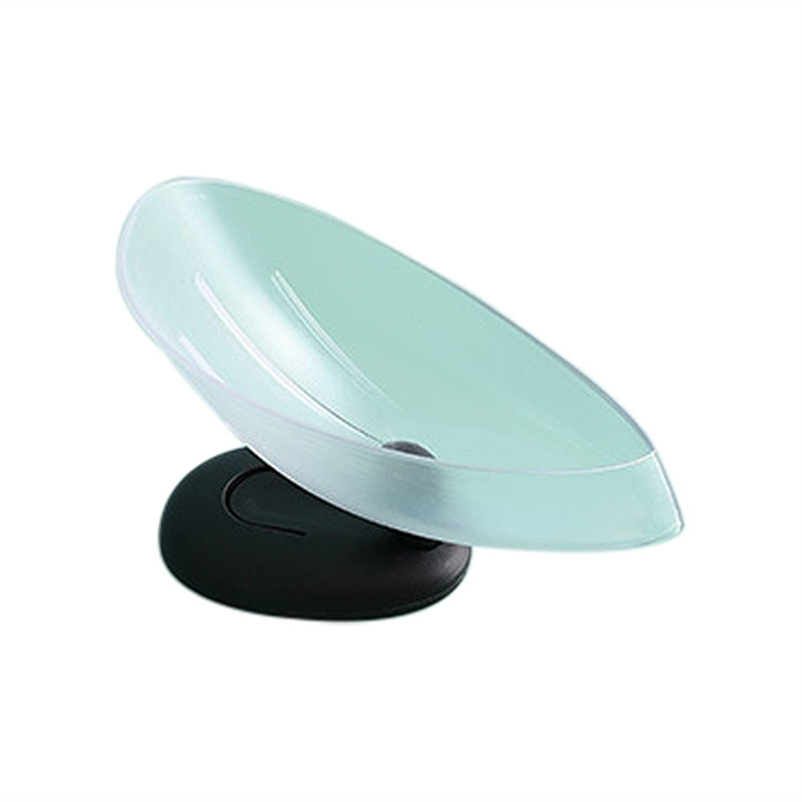 YXXJJ Plastic Soap Box with Suction Cup - Perforated Drain Rack, Bathroom & Shower Soap Holder, Household Storage Tray (Transparent) - Ideal for Bathroom Organization and Travel Soap Storage