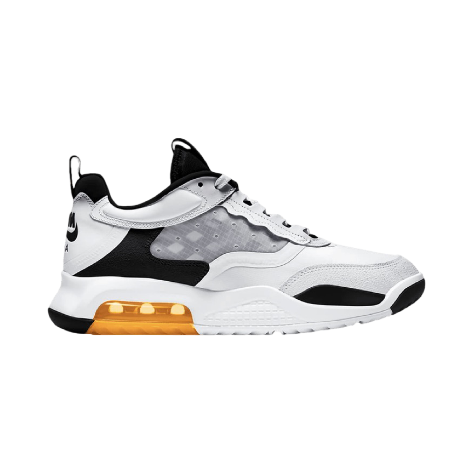 Jordan Max 200 White Laser Orange Men's Running Shoes - Lightweight Cushioned Sneakers for Basketball, Gym & Casual Wear