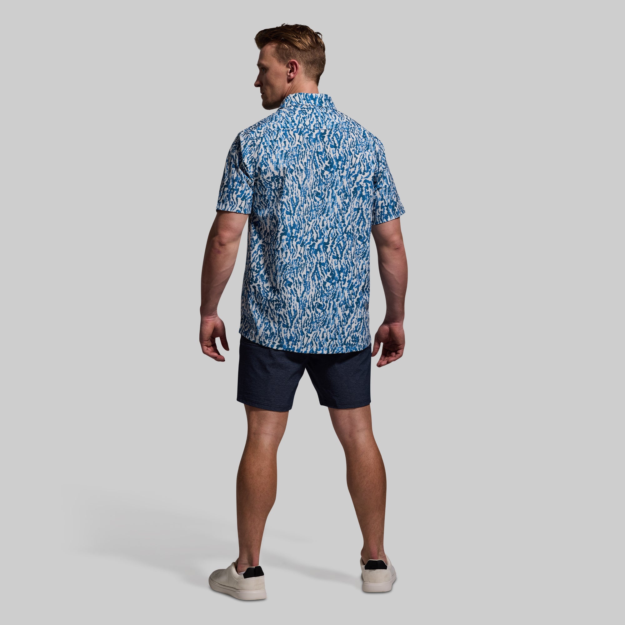 Traverse Short 7 - Navy Blue Men's Casual Shorts for Outdoor Activities, Hiking & Summer Travel