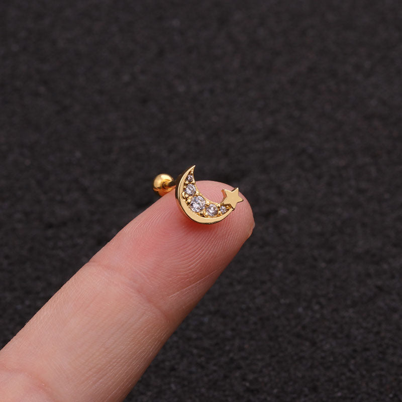 20G Cartilage Lizard Helix Conch Earrings - Hypoallergenic Stainless Steel Body Jewelry for Women | Perfect for Cartilage, Helix, Conch Piercings | Trendy Gift for Piercing Lovers