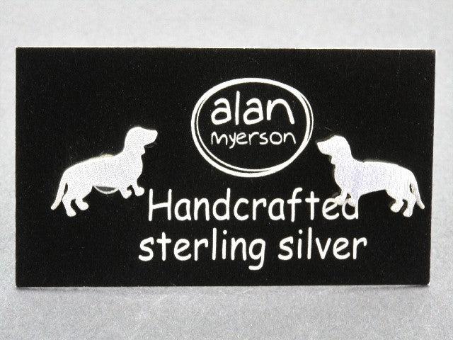 Sterling Silver Dachshund Dog Stud - Perfect for Pet Jewelry, Gifts, and Dog Lovers - Ideal for Everyday Wear and Special Occasions