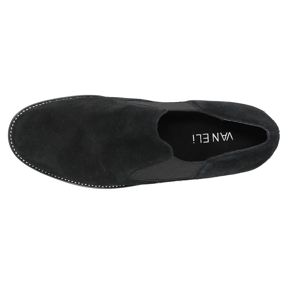 VANELi Women's Zivana Lug Sole Loafers - Comfortable Black Slip-On Shoes for Casual Wear, Work & Everyday Outfits