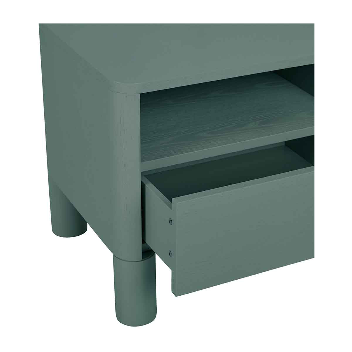 Modern Open Bedside Table - Minimalist Nightstand with Storage Shelf for Bedroom, Living Room & Office - Perfect for Small Spaces, Books, Alarm Clock & Decor