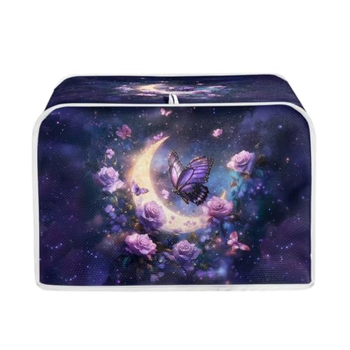 Purple Butterfly Moon Rose