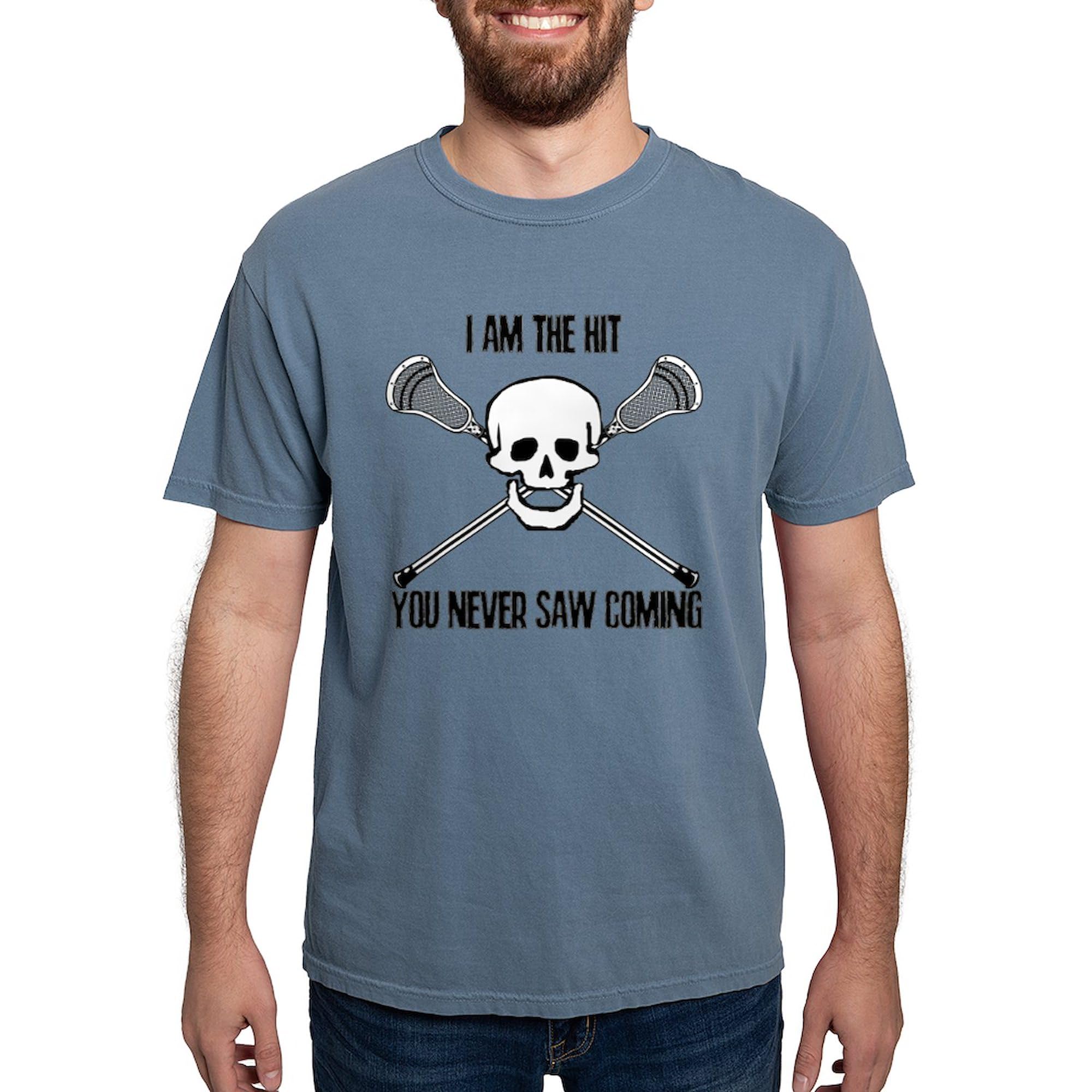 Lacrosse Never Saw T-Shirt for Men | Comfort Colors Soft Cotton Tee | Perfect for Lacrosse Fans, Sports Events & Casual Wear