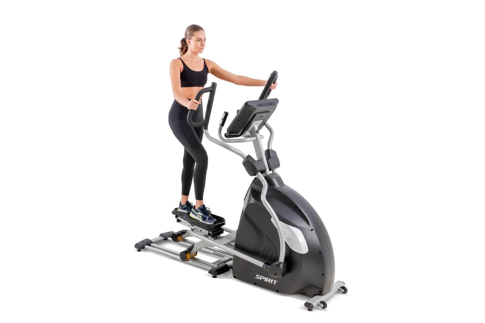 Spirit Fitness CE850 Elliptical Trainer - Low Impact Cardio Machine for Home Gym | Perfect for Weight Loss & Full Body Workout | Ideal for Small Spaces & Apartment Fitness