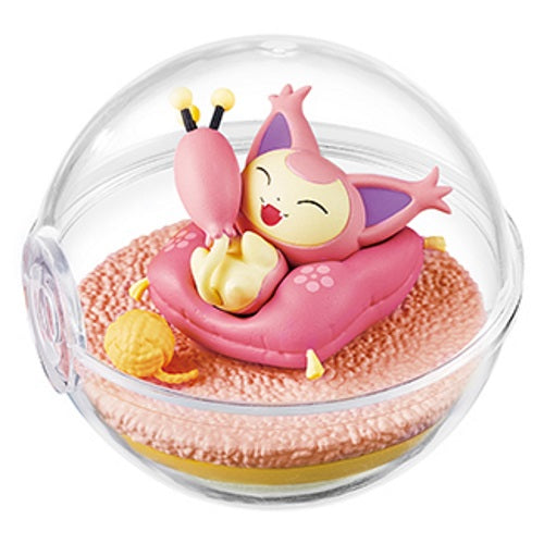 Pokemon Terrarium Collection - Happy Days Re-Ment 2.5 Inch Miniature Collectible Figures | Cute Desk Decor for Pokemon Fans & Office Display