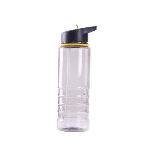 800ml Large Capacity Sports Water Bottle with Straw - BPA Free, Leak Proof, Portable for Cycling, Running, Gym & Outdoor Activities (Yellow)