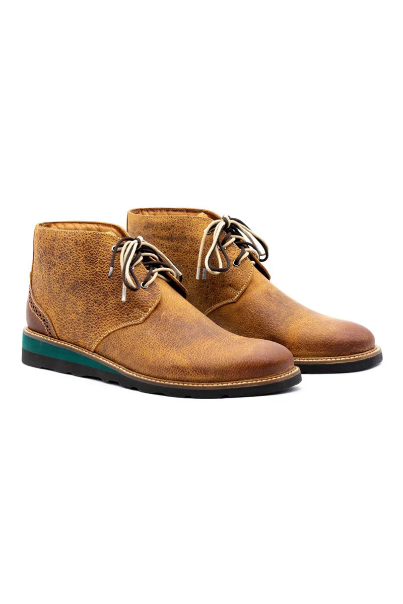 Martin Dingman Men's Saddle Chukka Boot - Premium Leather Casual & Dress Shoes for Work, Office & Outdoor Wear