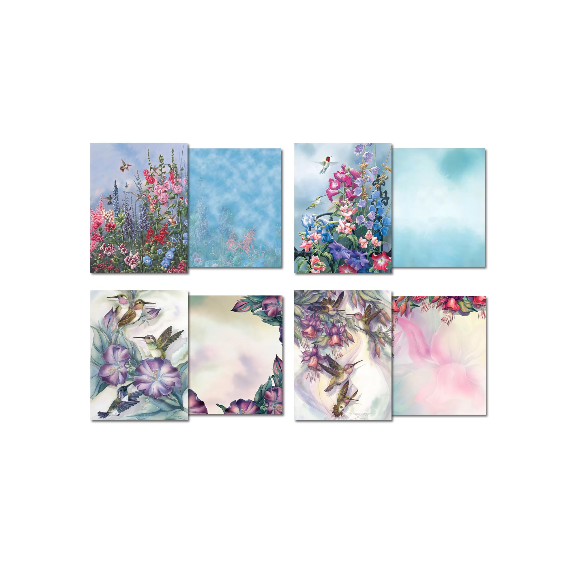 Leanin' Tree Hummingbird Blank Note Cards Set - 20 Elegant Stationery Cards & 22 Envelopes for Personalized Messages, Thank You Notes, Wedding Invitations - Perfect for Birthdays, Anniversaries & Special Occasions