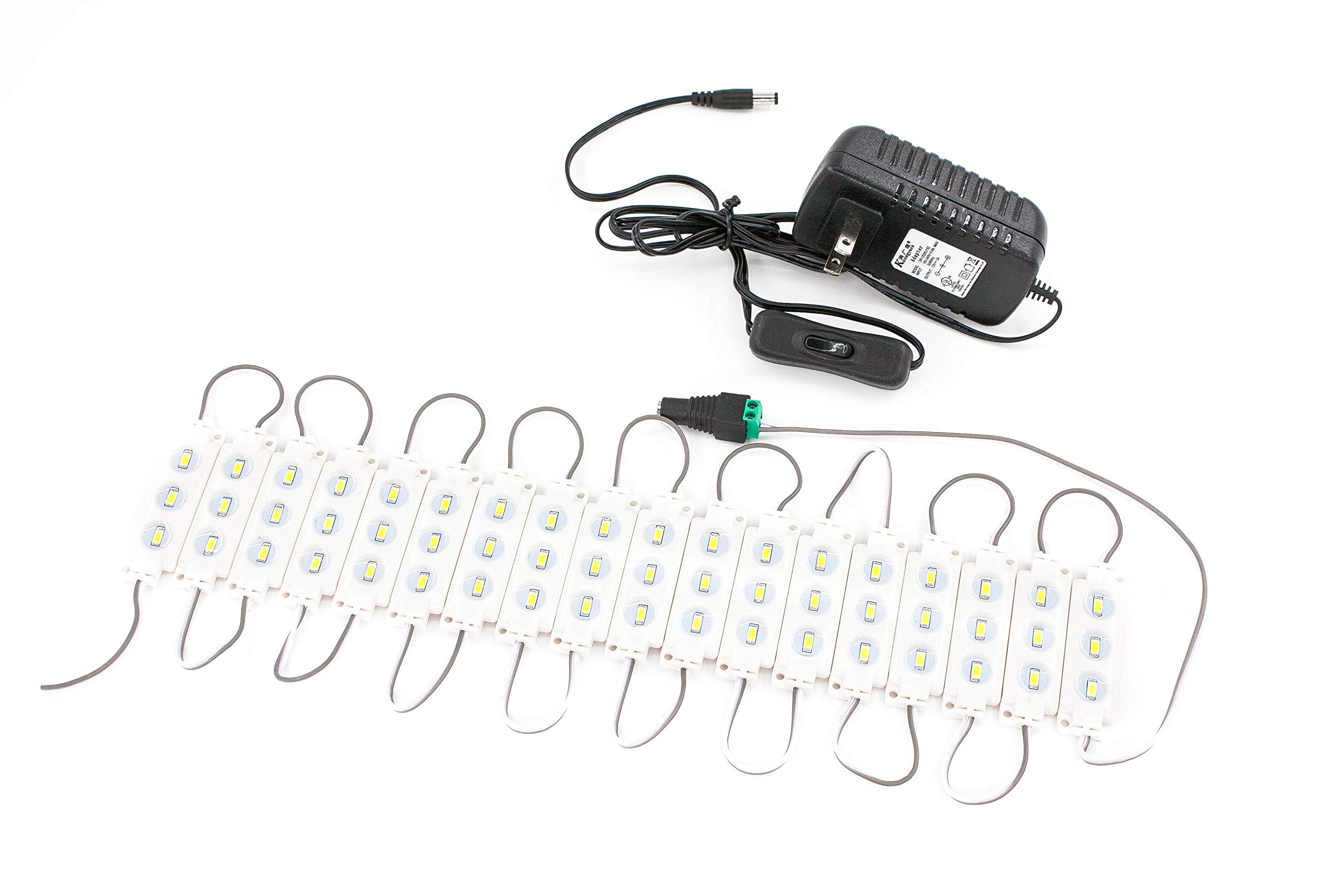 Premium LED Display Cabinet Light M5630 Series - 10ft UL Certified for Jewelry, Watches & Phone Showcases - Perfect for Closets, Under Cabinet, Gun Safes & Pantry Lighting