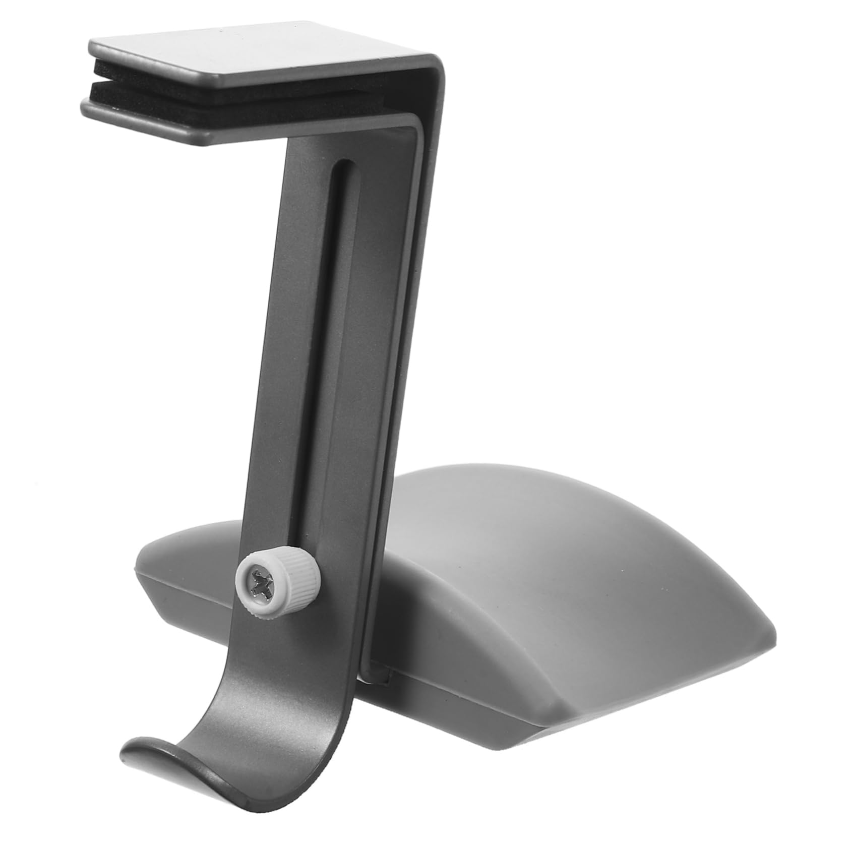 Premium Aluminum Alloy Headphone Stand with Silicone Pad - Stable Gaming Headset Hook & Traceless Sticker Mount - Perfect for Desk Organization, Gaming Setup, and Home Office Accessories