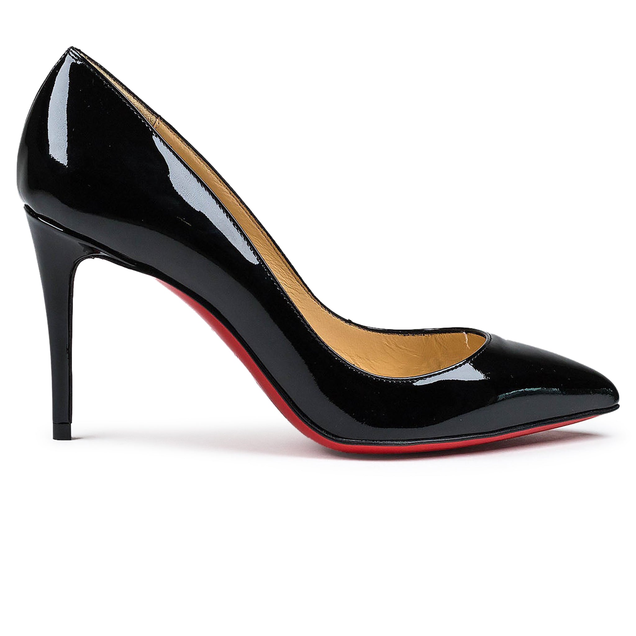 Christian Louboutin Pigalle Follies 85mm Patent Leather Black Pumps - Perfect for Evening Parties & Special Occasions