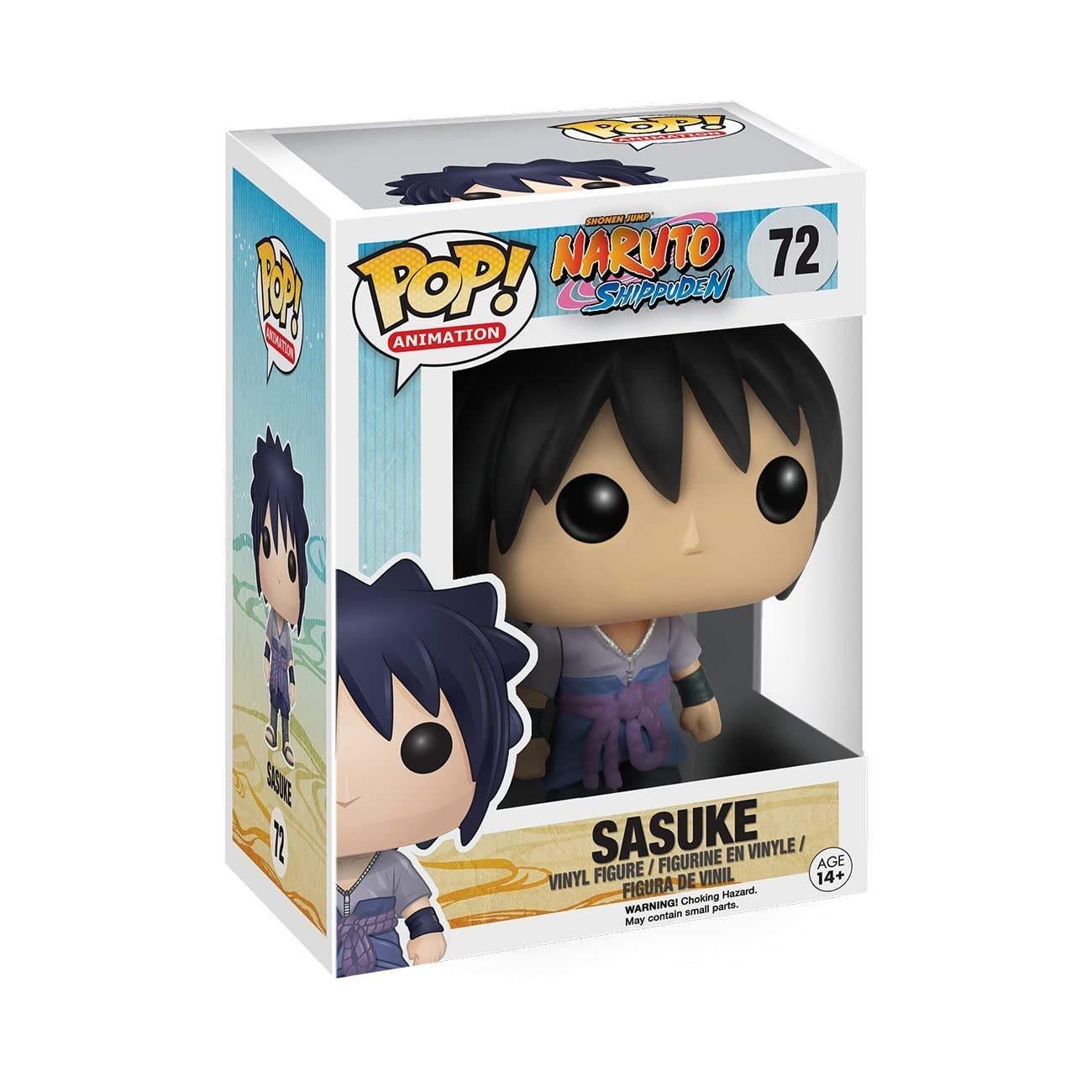 Funko POP Anime: Naruto Sasuke Uchiha Action Figure Collectible Toy - Perfect for Anime Fans, Gift for Naruto Lovers, Home & Office Decoration