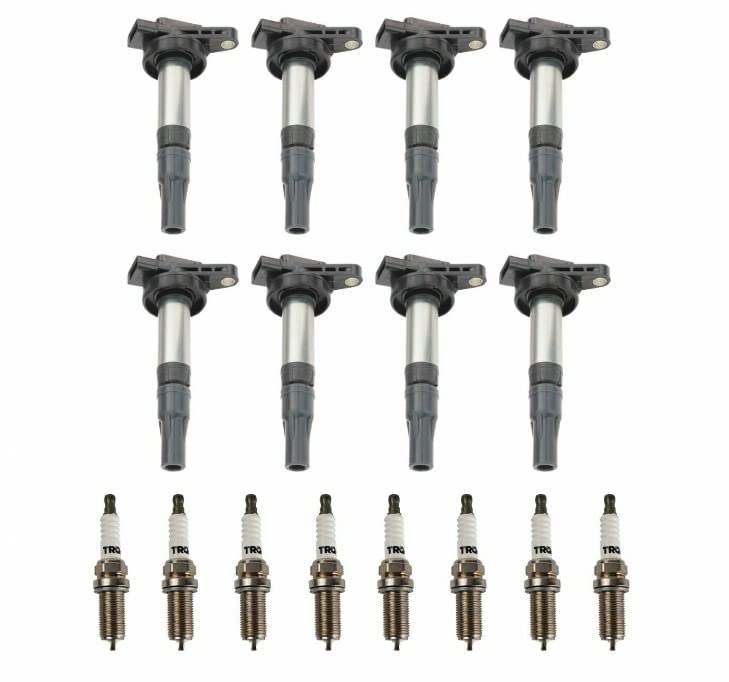 High Performance Ignition Coil & Iridium Spark Plug Kit - Compatible with Jaguar Land Rover V8 Engines | Perfect for Engine Tune-Ups & Performance Upgrades